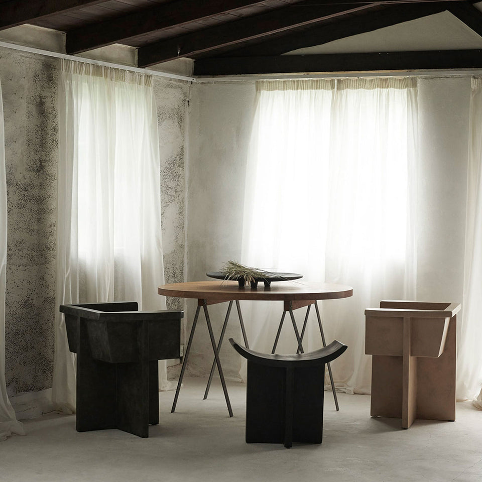 BRUTUS DARK GREY DINING CHAIR