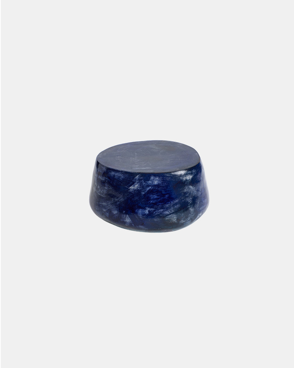 CERAMIC BRUSHED NAVY COFFEE TABLE