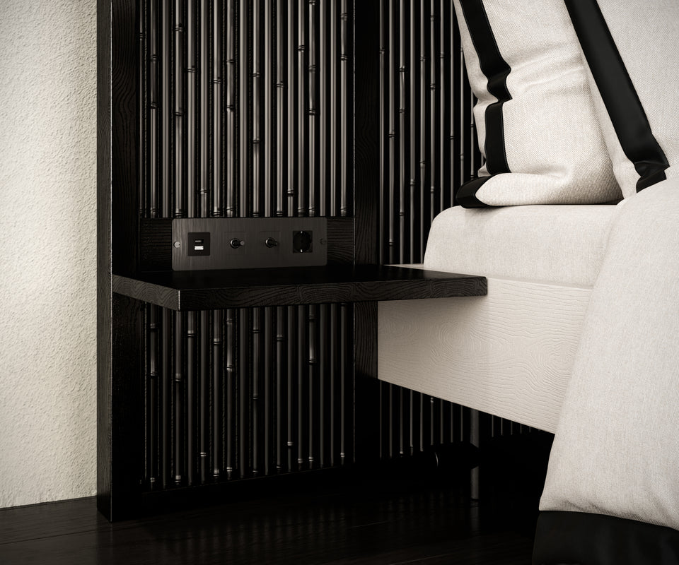 BAMBOE BLACK BAMBOO BED