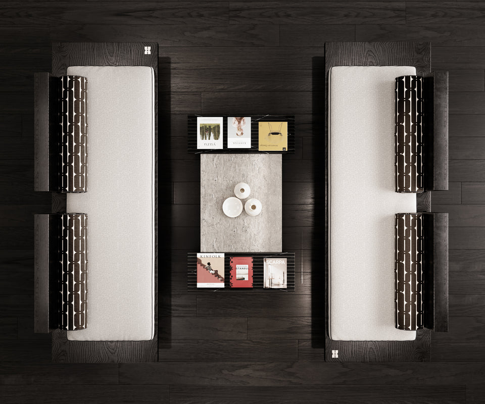 APART BUT TOGETHER OAK SOFA