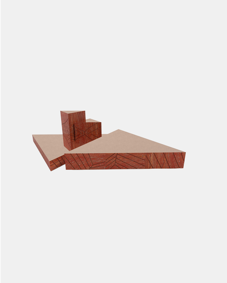 FOGLIE TRAVERTINE RED T60, T40, T15 - 170, T25 - 170