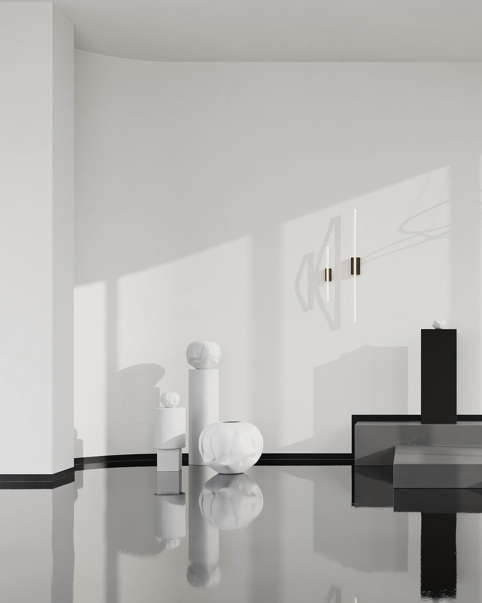 COLUMN BONE WHITE SIDE TABLE