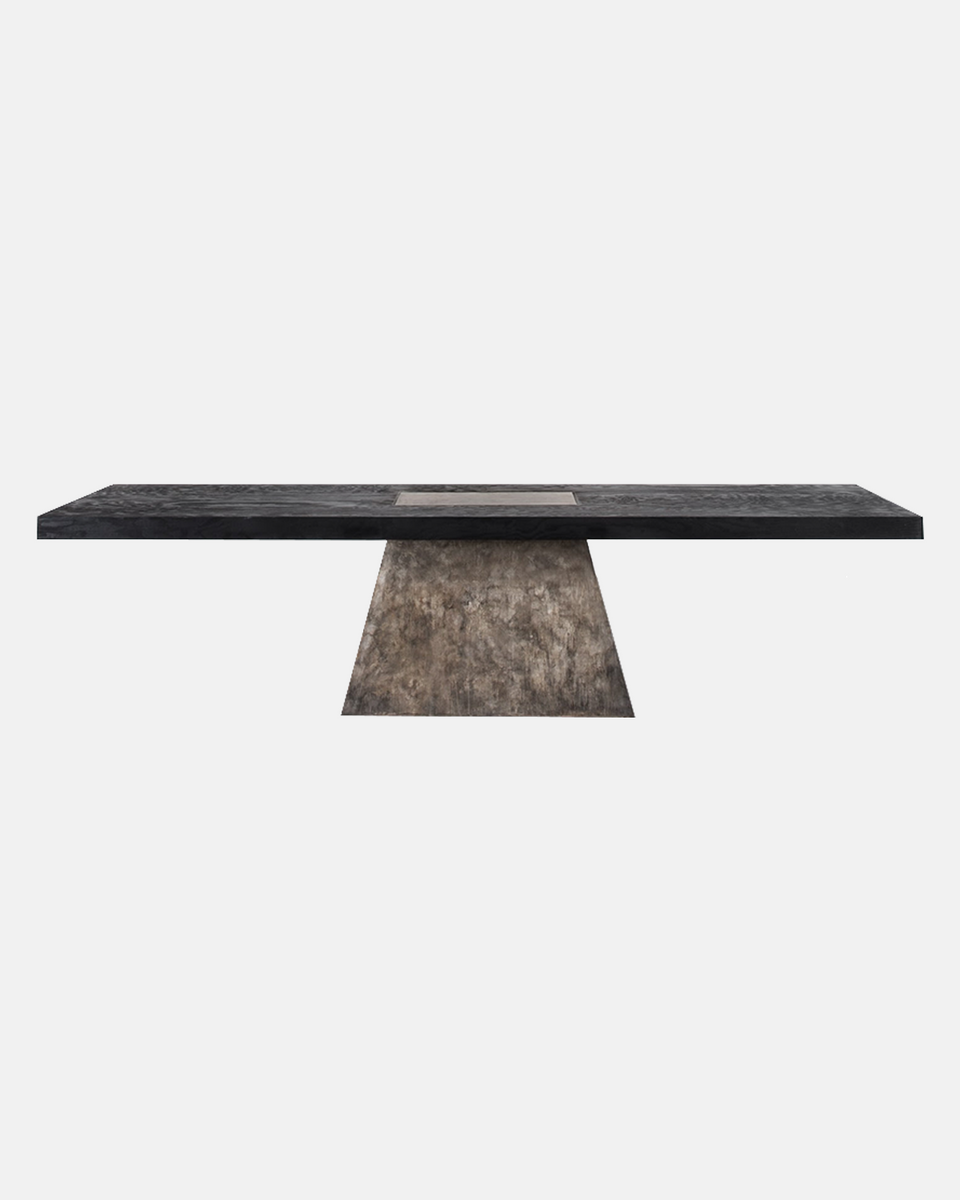 PLUG BRONZE AND BLACK PLYWOOD TABLE