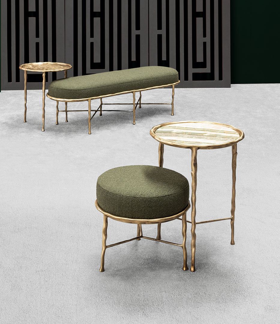 LUPA MARBLE ROUND SIDE TABLE