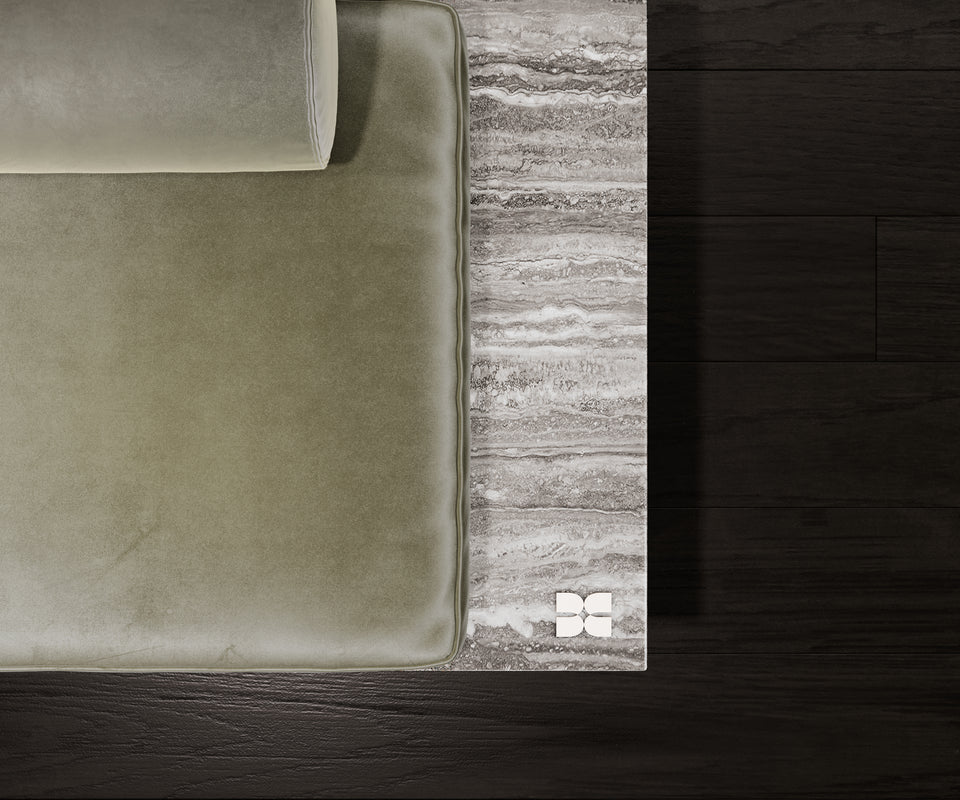 APART BUT TOGETHER TRAVERTINE SOFA