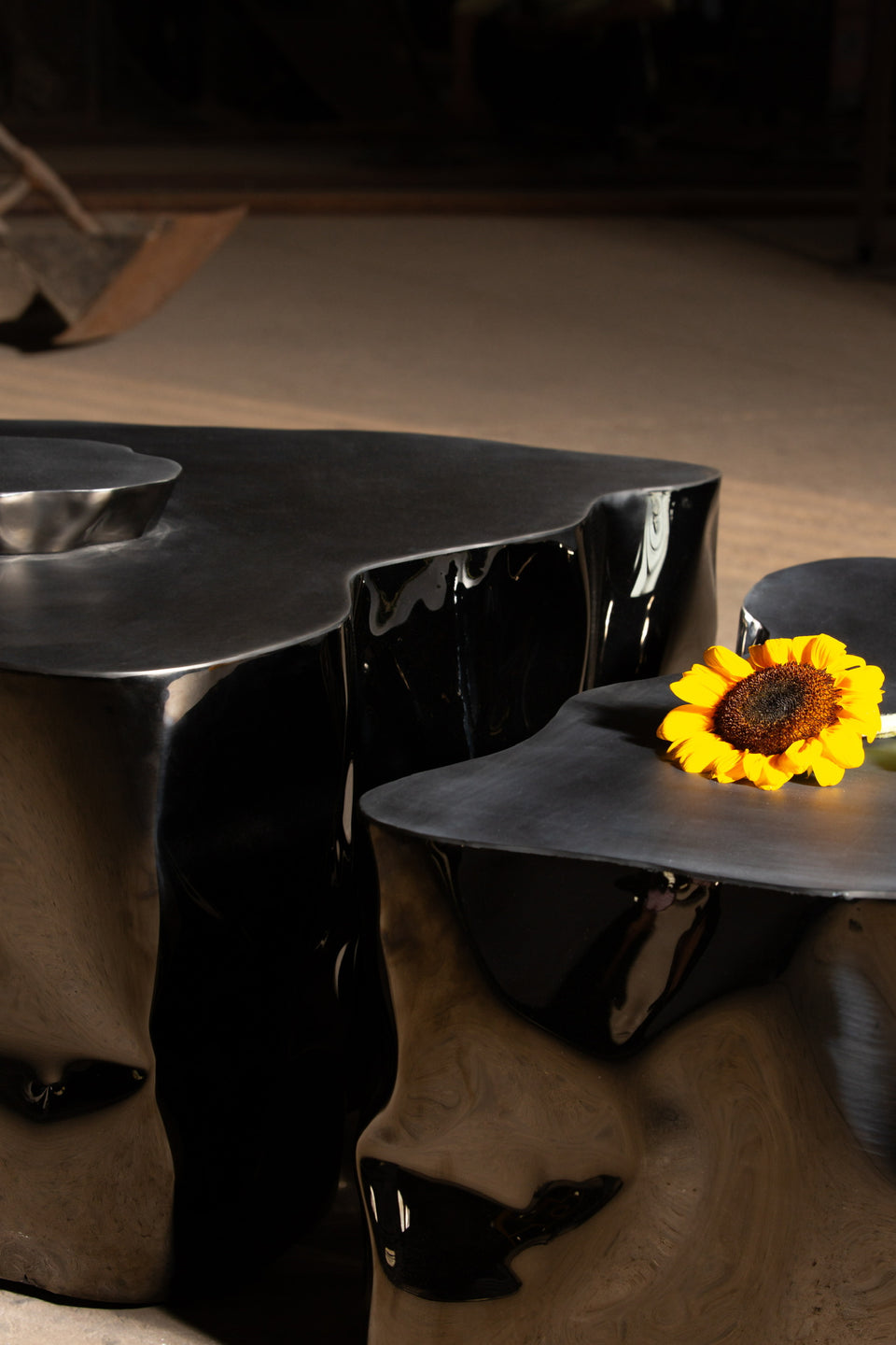 GRAND CANYON GUNMETAL COFFEE TABLE