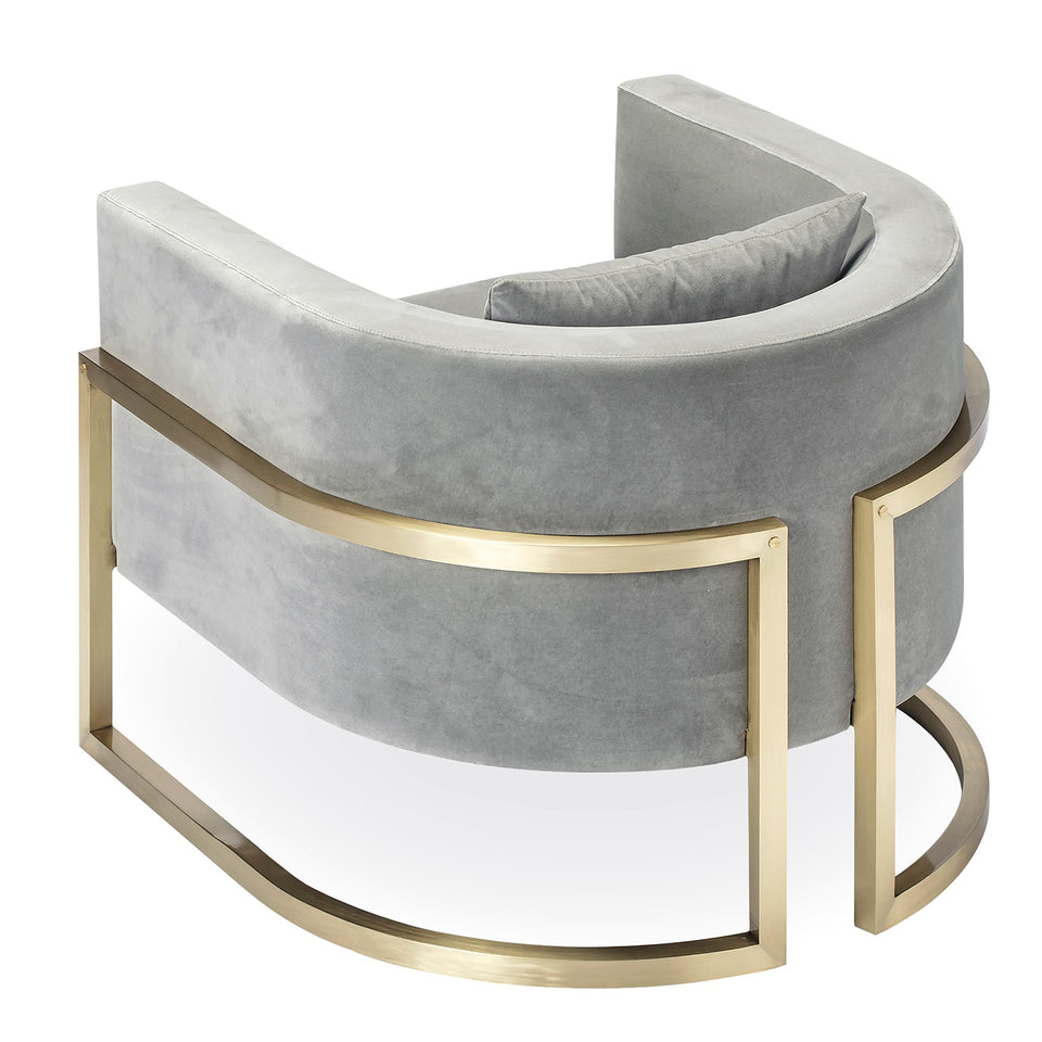 JULIUS BRASS ARMCHAIR