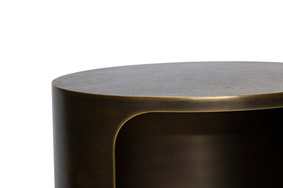 PALACE HAMMERED BRASS SIDE TABLE