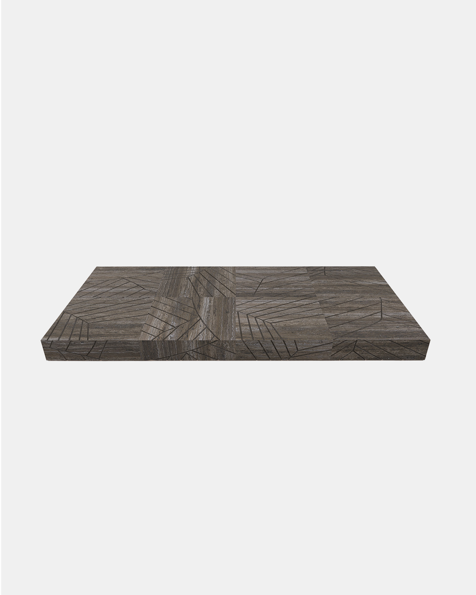 FOGLIE TRAVERTINE TITANIUM AND COPPER R15 - 120 X 240