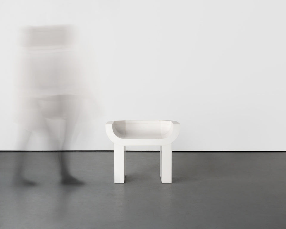 CURIAL WHITE MARBLE ARMCHAIR