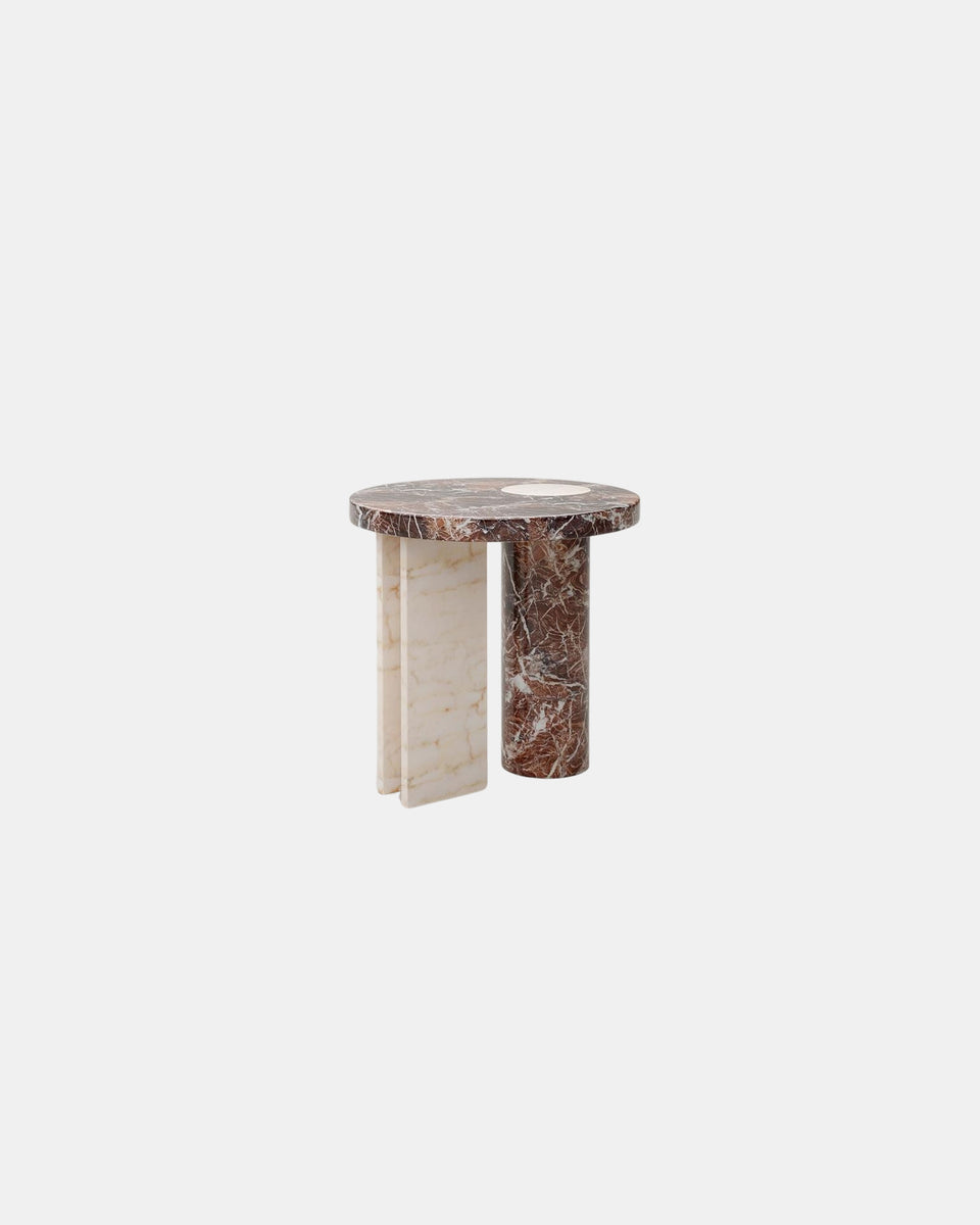 SALVANTE S1 ROSA PERALBA MARBLE SIDE TABLE