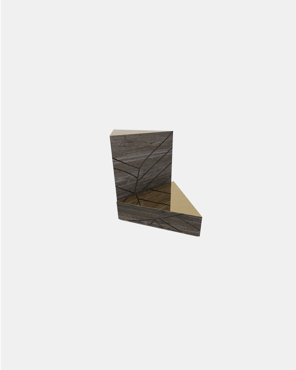 FOGLIE TRAVERTINE TITANIUM AND GOLD T60, T15
