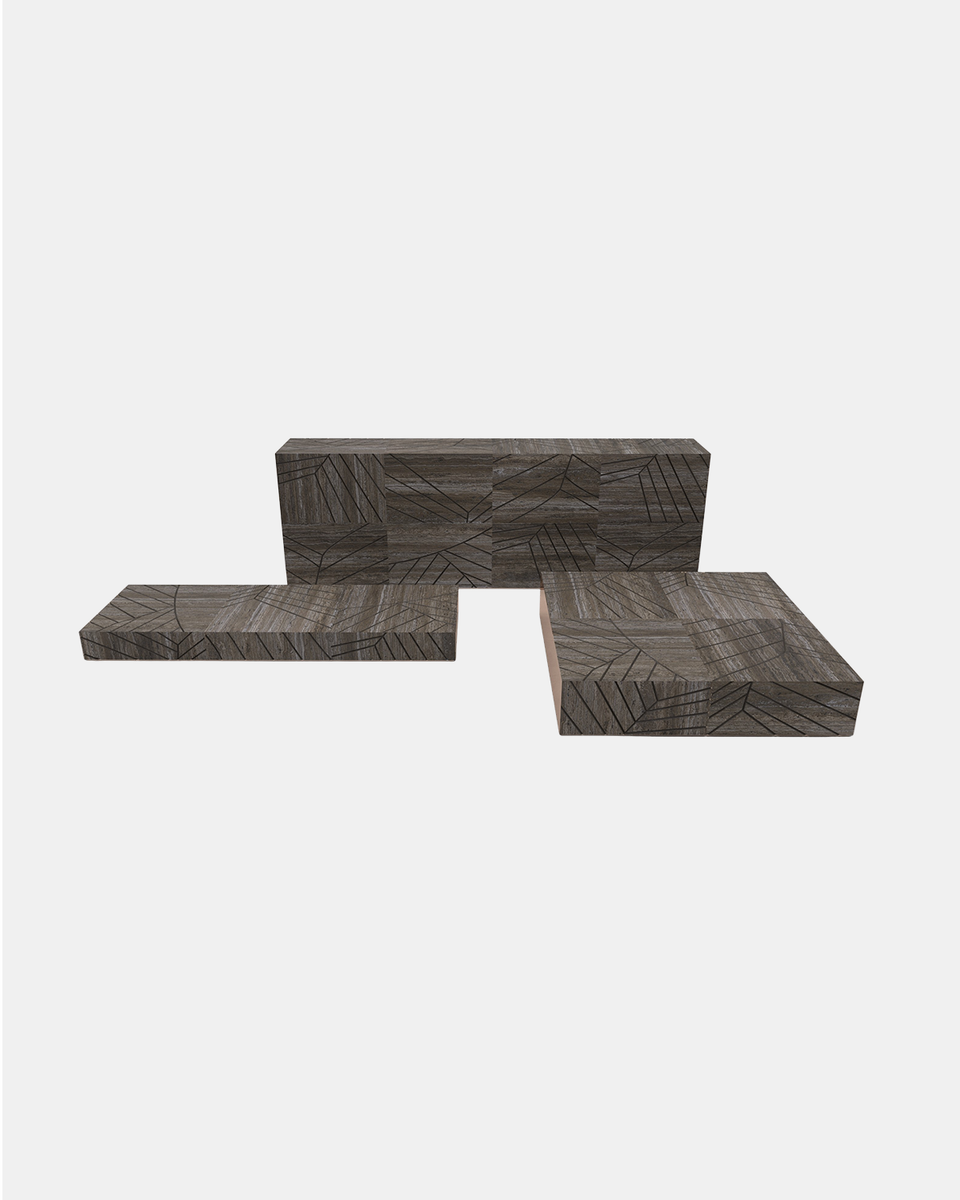 FOGLIE TRAVERTINE TITANIUM AND COPPER R80 - 240, R15 - 180, S25 - 120