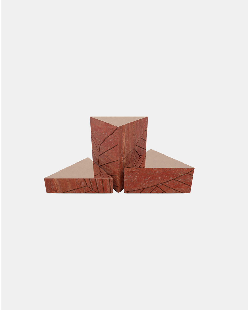 FOGLIE TRAVERTINE RED T60, T25, T15