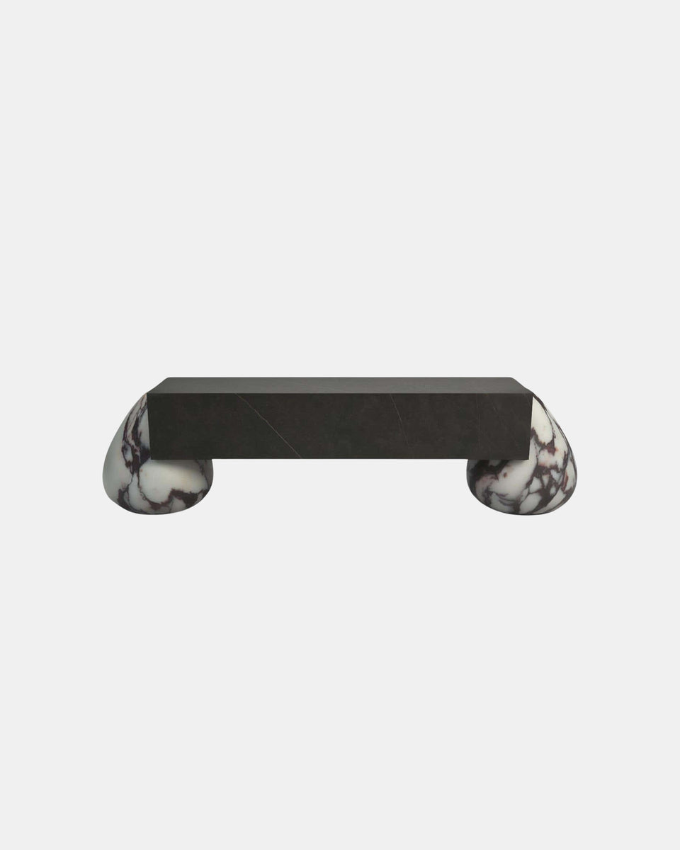 FLINT CALACATTA VIOLA MARBLE BENCH
