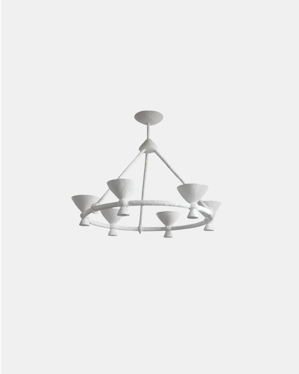 LUCIE PLASTER CHANDELIER