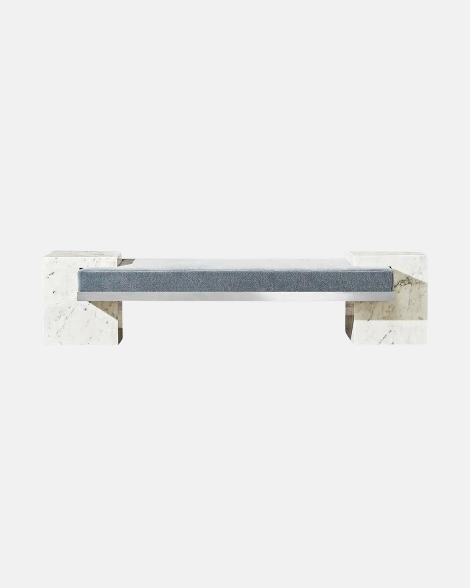 COEXIST BENCH IN CARRARA MARBLE