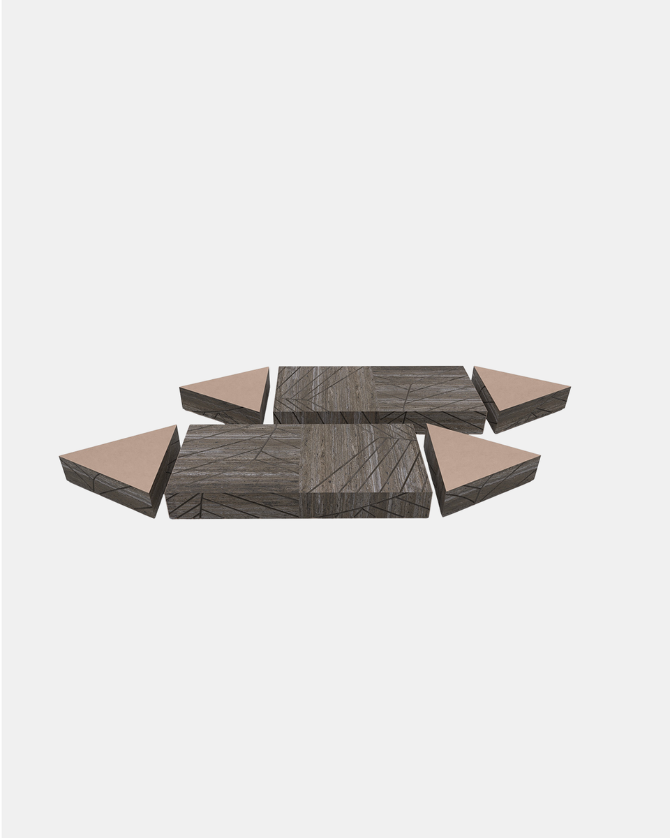 FOGLIE TRAVERTINE TITANIUM AND COPPER T15, R15 - 120, T15