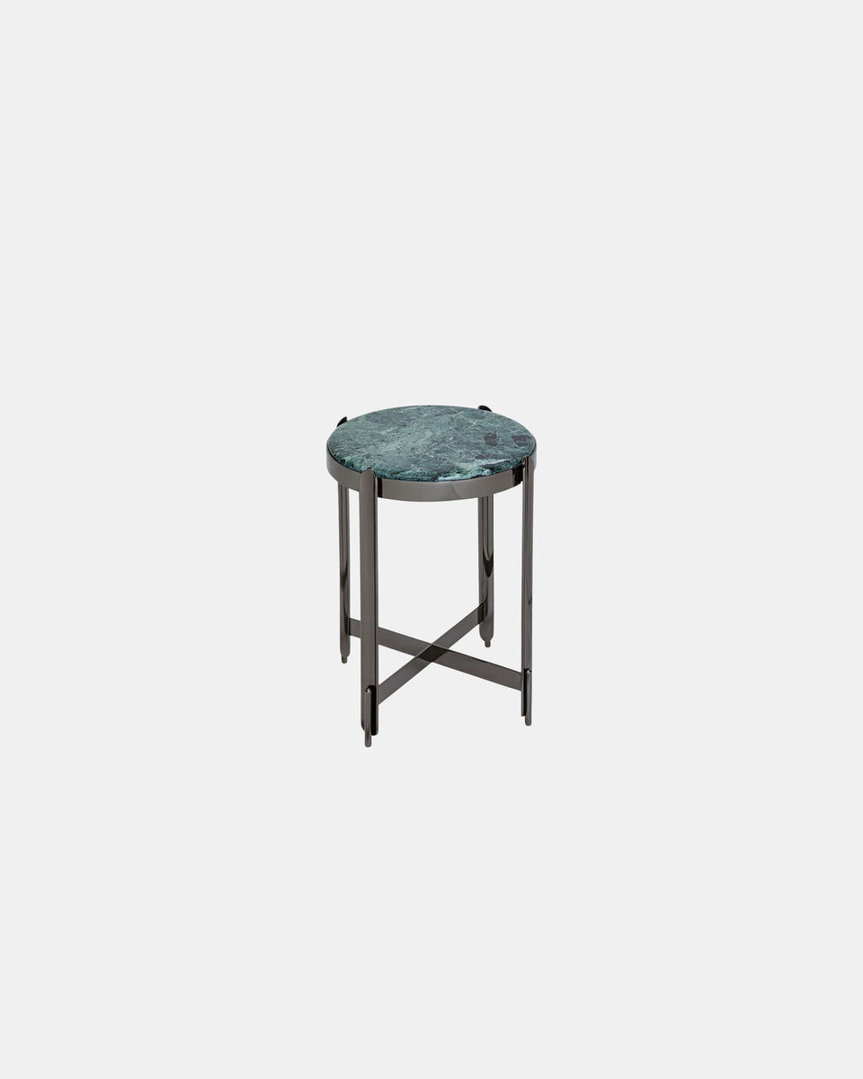 ALPINE GREEN BLACK NICKEL SIDE TABLE