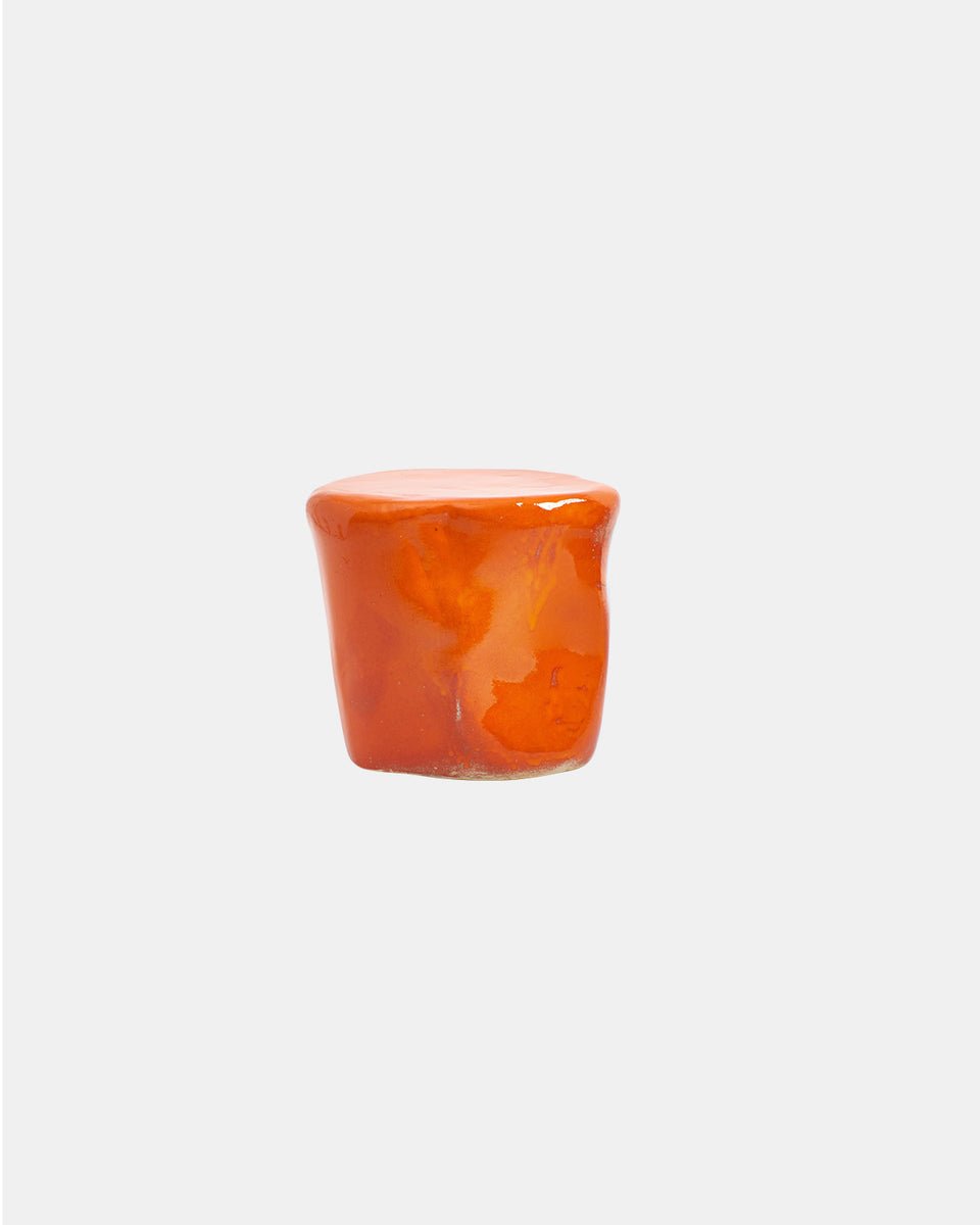 CERAMIC ORANGE SIDE TABLE