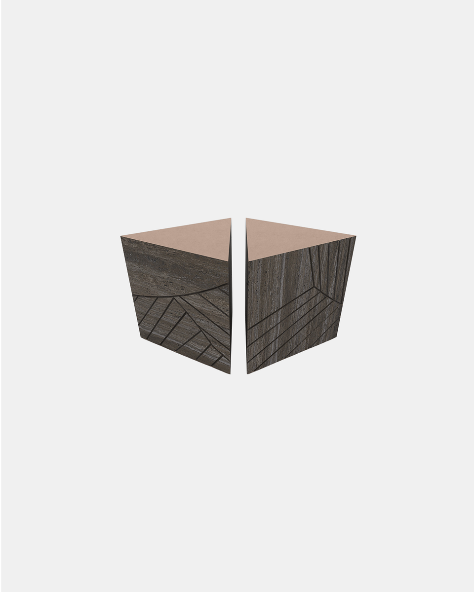 FOGLIE TRAVERTINE TITANIUM AND COPPER T60, T60