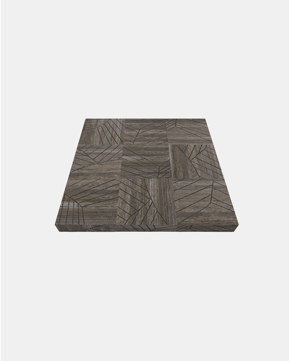 FOGLIE TRAVERTINE TITANIUM AND GOLD S15 - 180