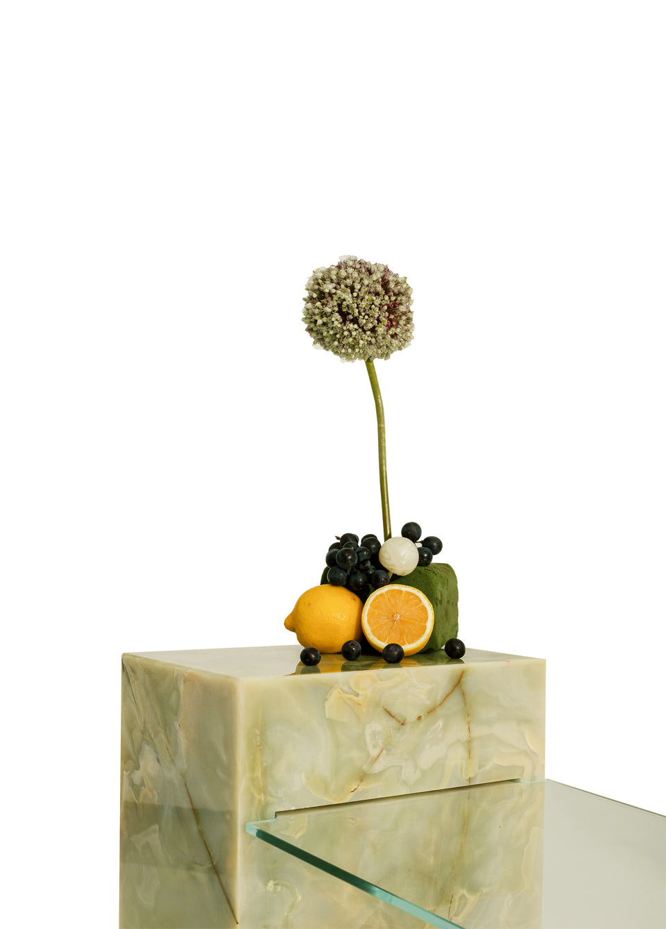 CERES GREEN ONYX SIDE TABLE