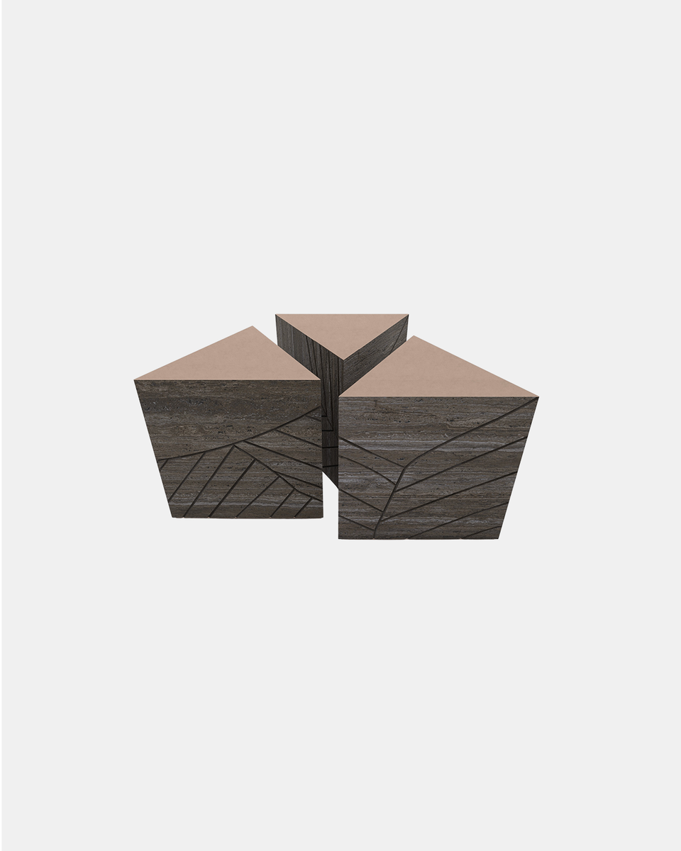FOGLIE TRAVERTINE TITANIUM AND COPPER T60, T60,T60