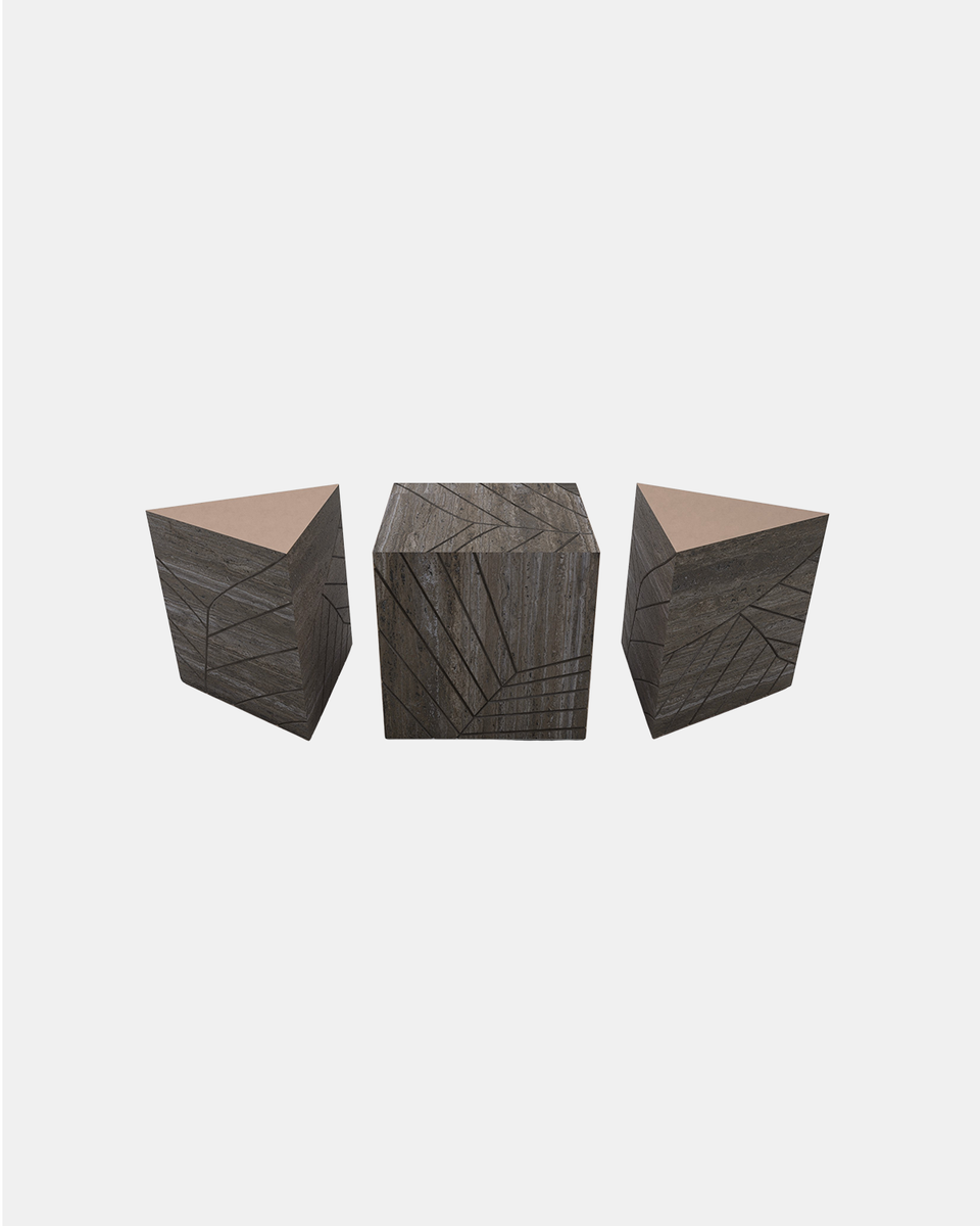 FOGLIE TRAVERTINE TITANIUM AND COPPER T60, S60, T60