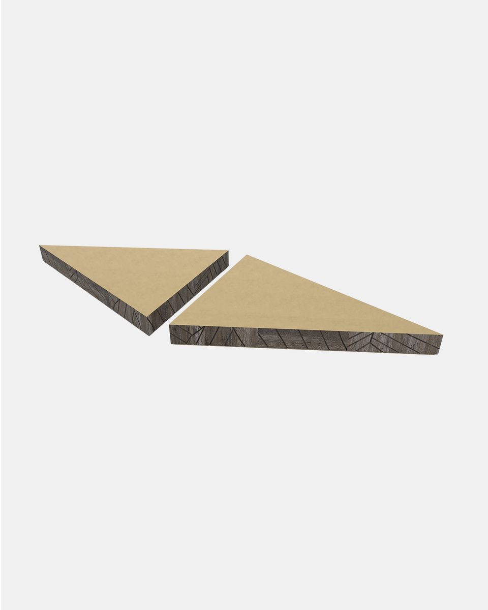 FOGLIE TRAVERTINE TITANIUM AND GOLD T15 - 120 X 170, T15 - 120 X 170