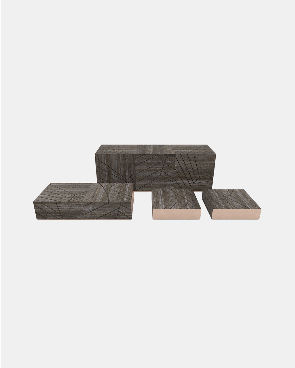 FOGLIE TRAVERTINE TITANIUM AND COPPER R60 - 180, S15, R60 - 120