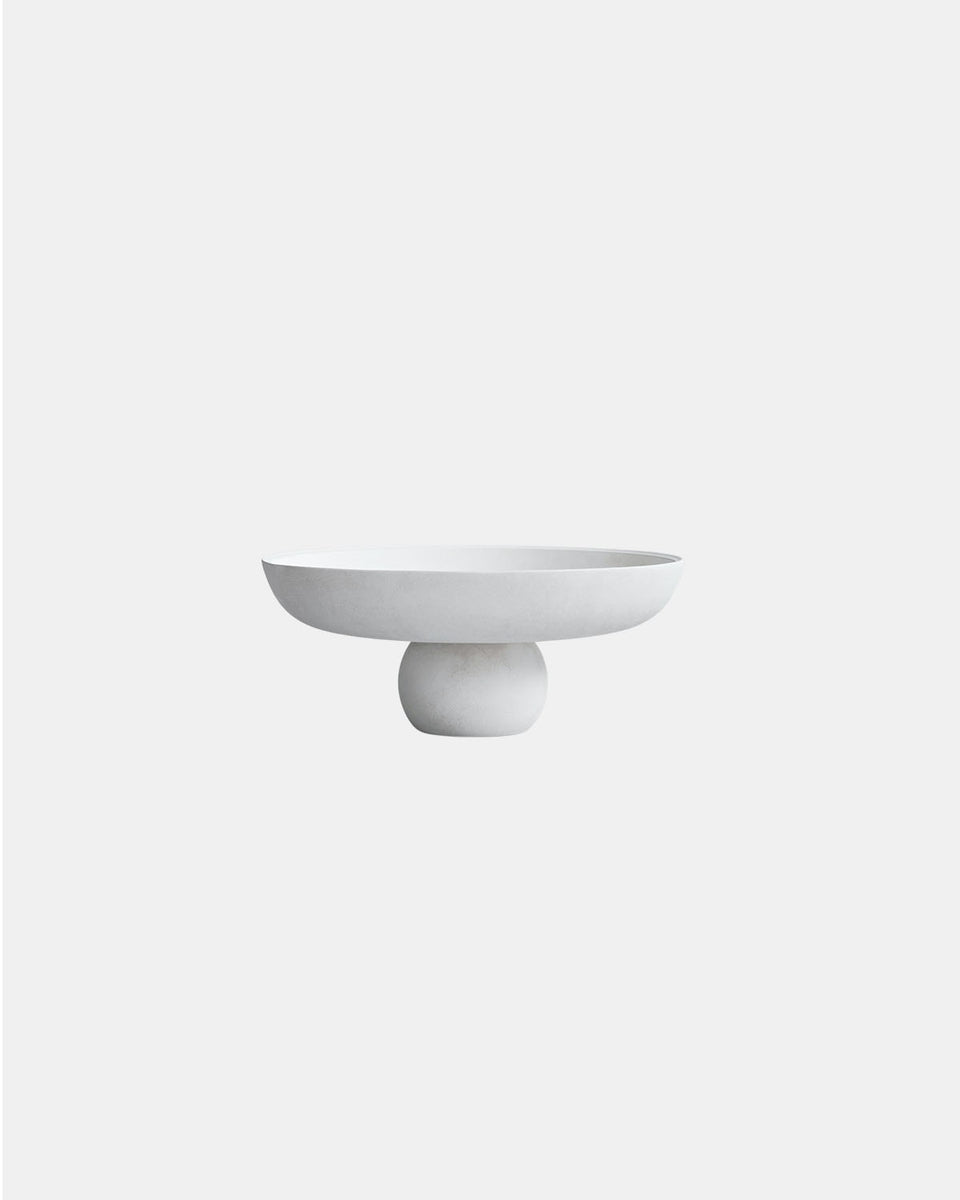 BABURU BONE WHITE BOWL BIG