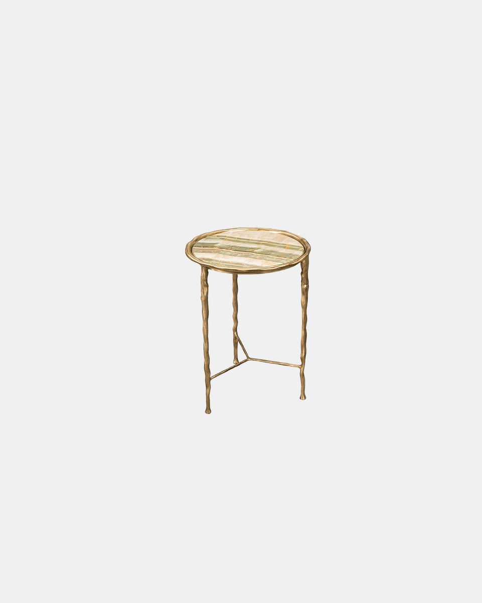 LUPA MARBLE ROUND SIDE TABLE