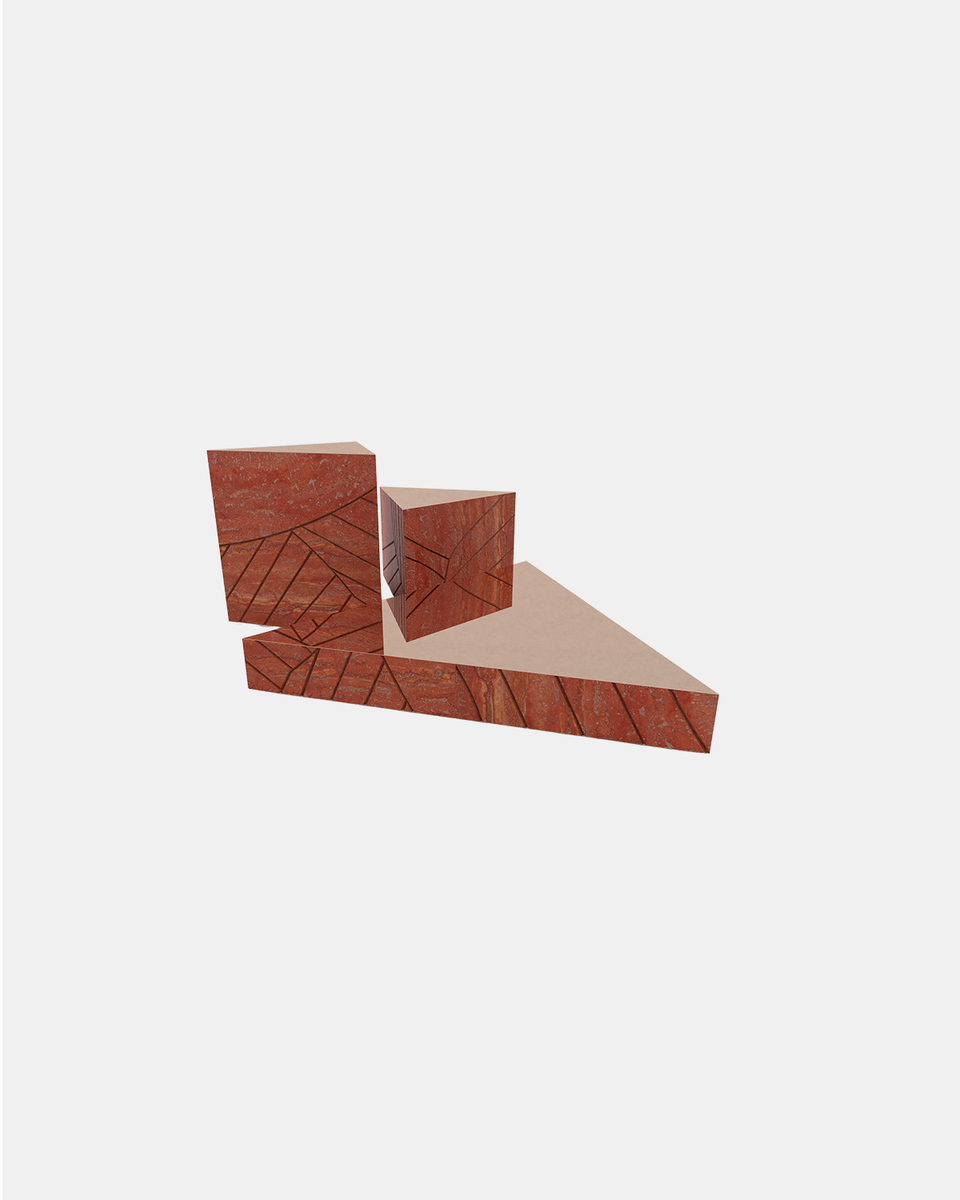 FOGLIE TRAVERTINE RED T60, T40, T15 - 120