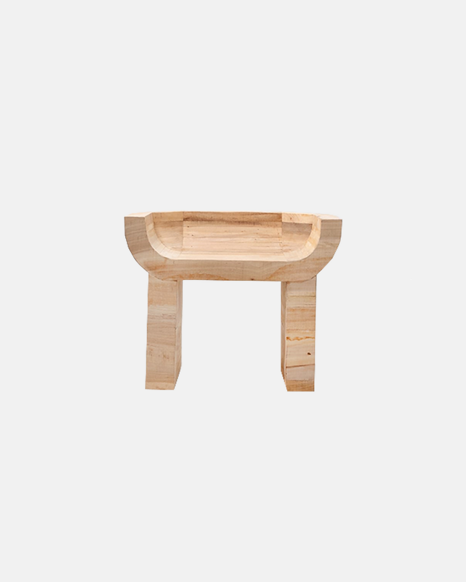 NATURAL ELM CURIAL CHAIR