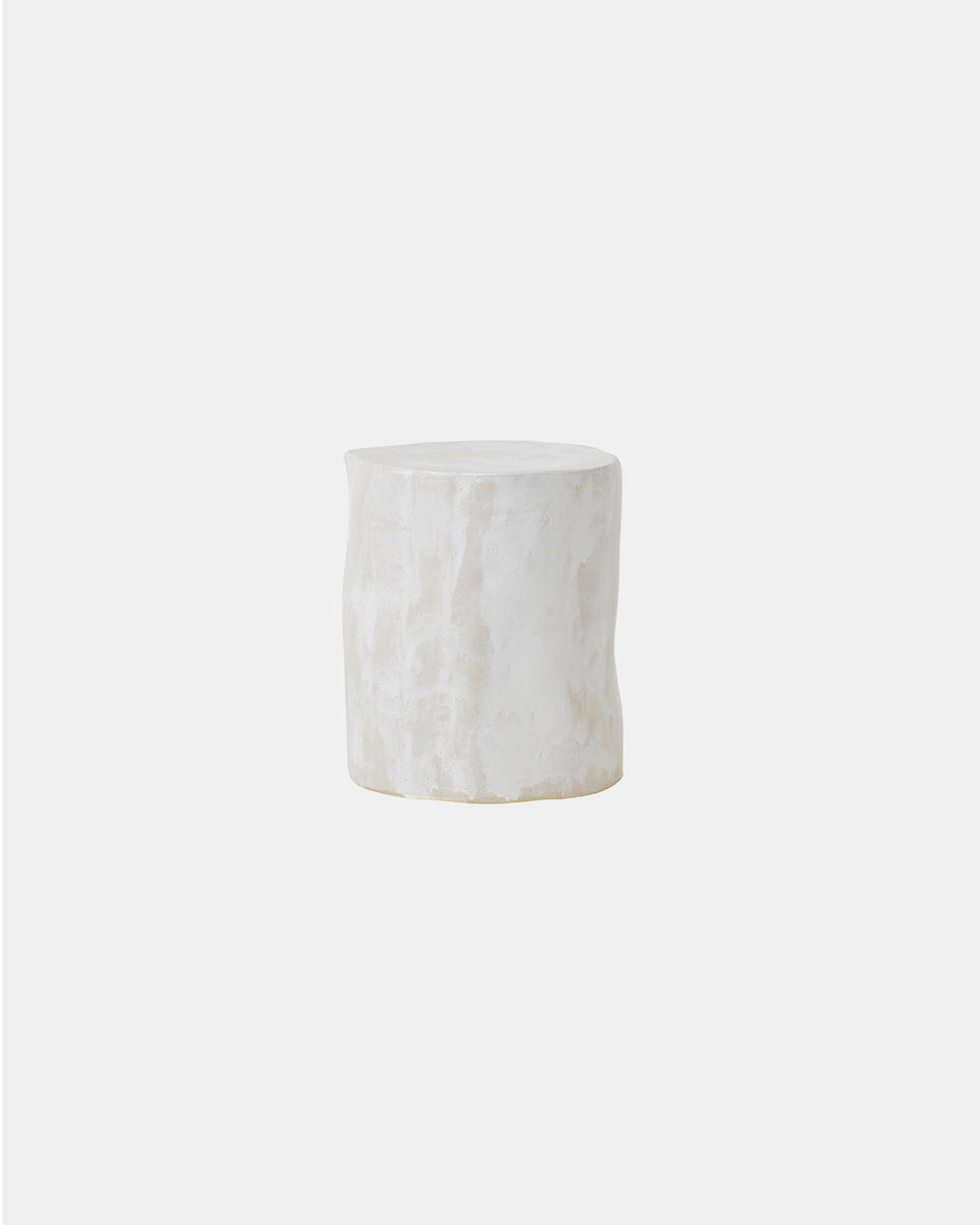 CERAMIC WHITE SIDE TABLE