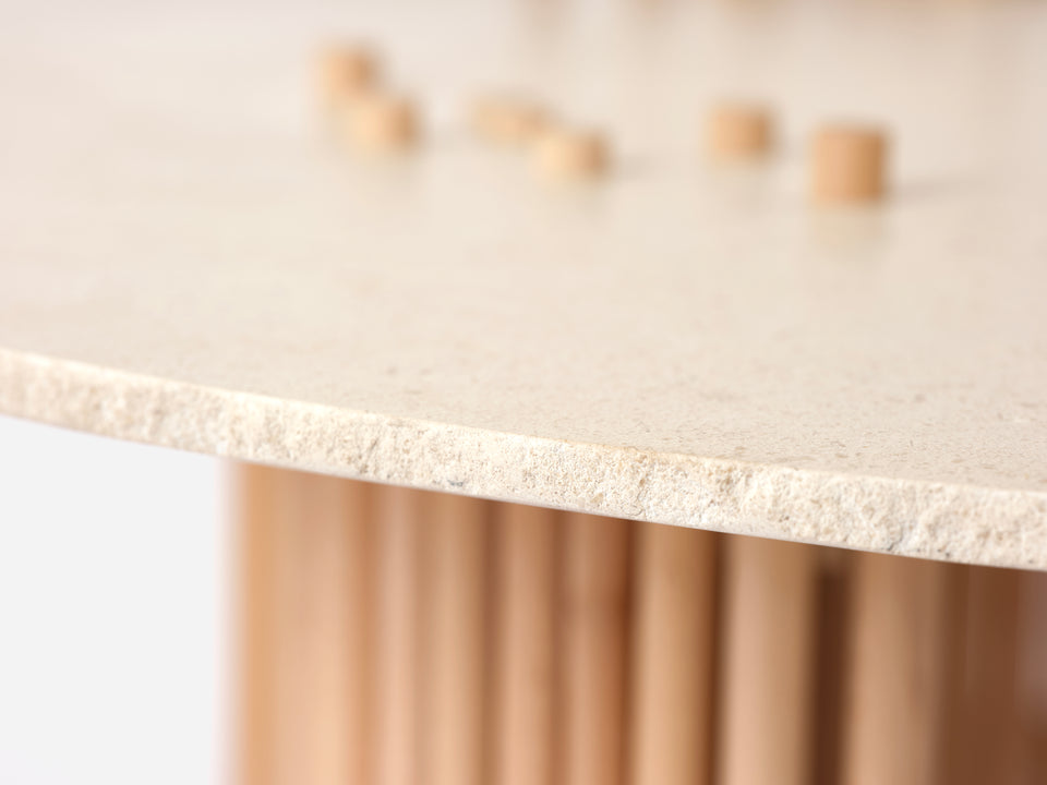 ROSEAUX BOURGOGNE STONE COFFEE TABLE