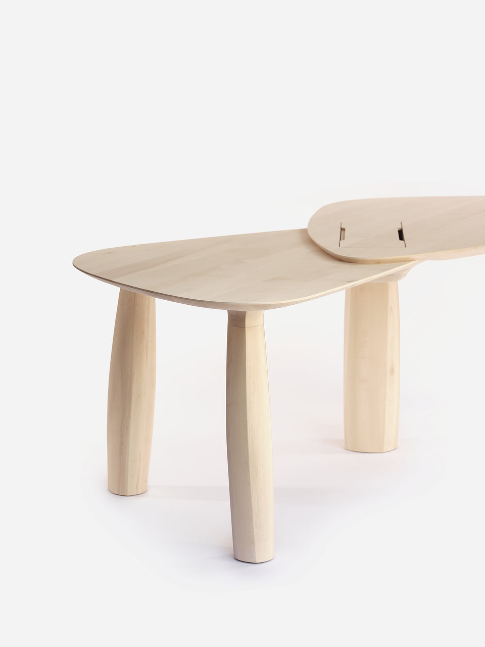 EROSION DESK DOUBLE TOP WITH CABLE HATCH
