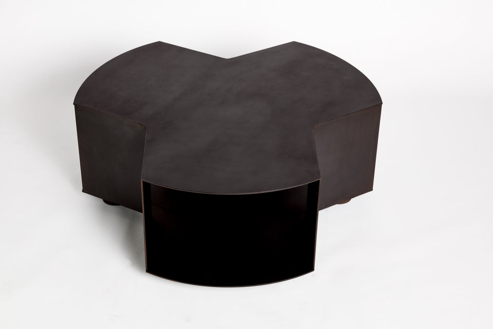 ARTEMIS BLACKENED STEEL COFFEE TABLE