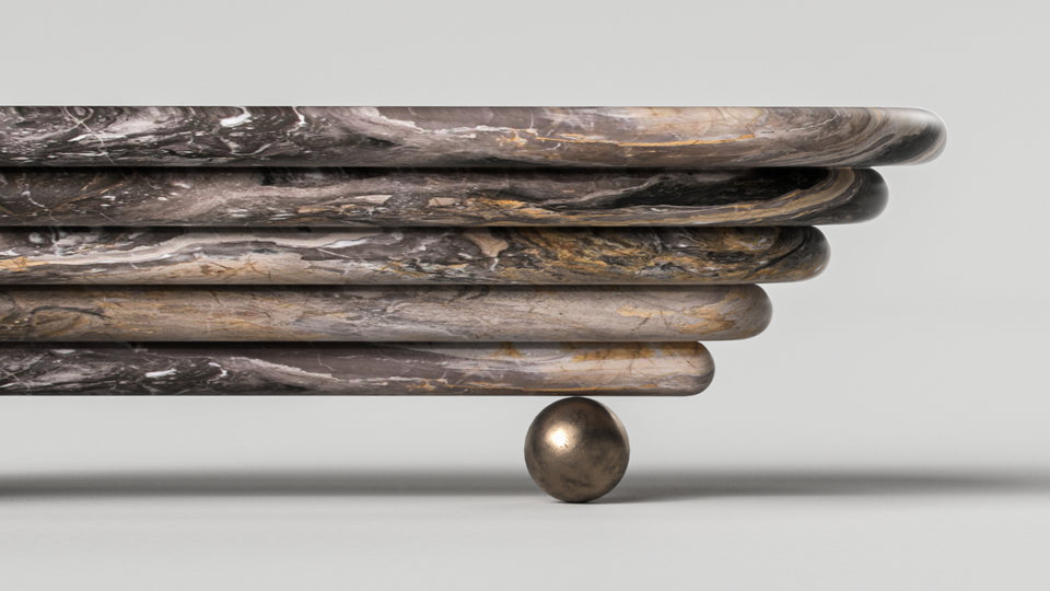IPSÉITÉ ARABESCATO GRIGIO COFFEE TABLE
