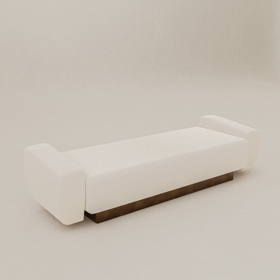 BASE 1.3 UPHOLSTERY AND BRASS DAYBED