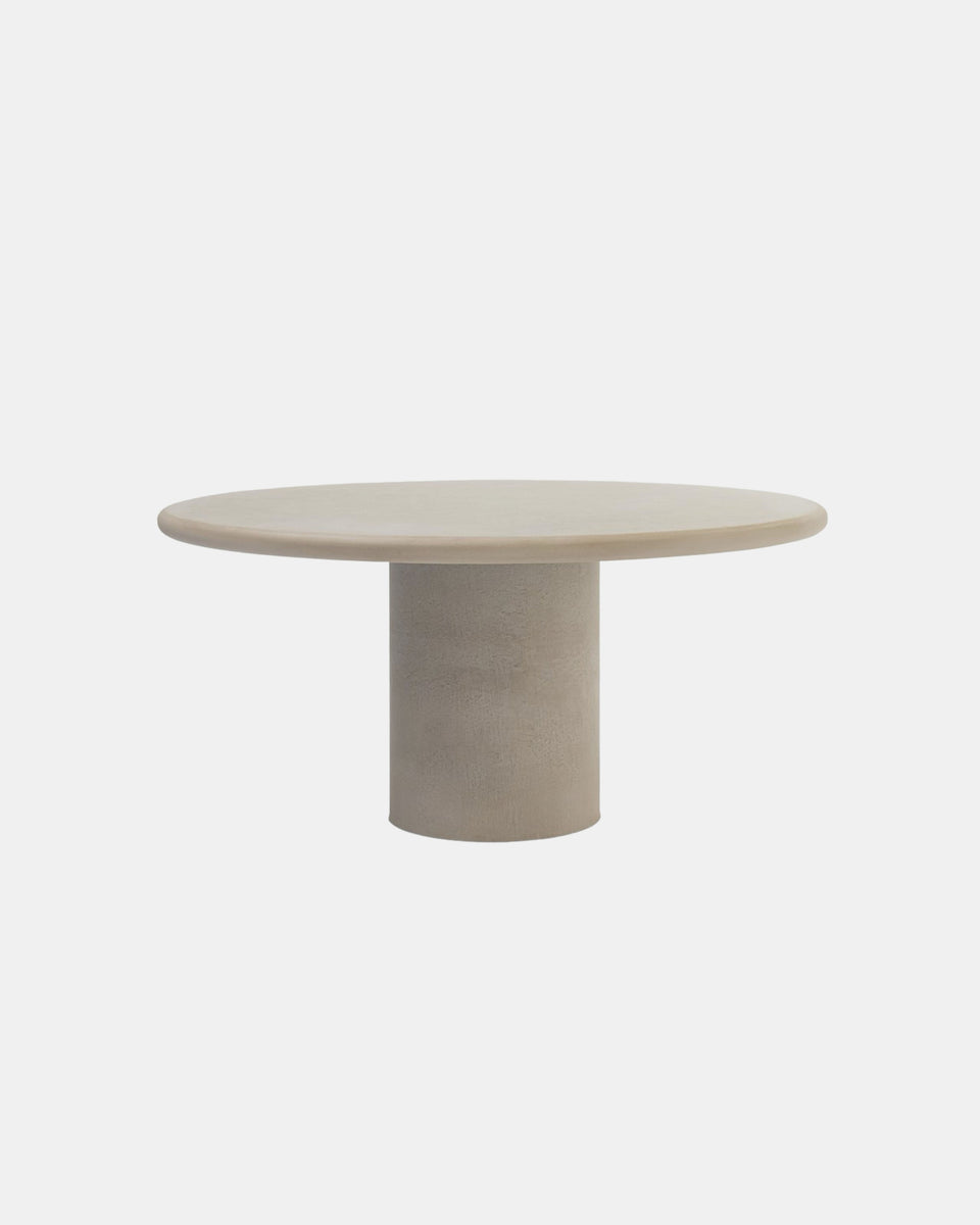 OOL 80/180 ROUND SAND DINING TABLE