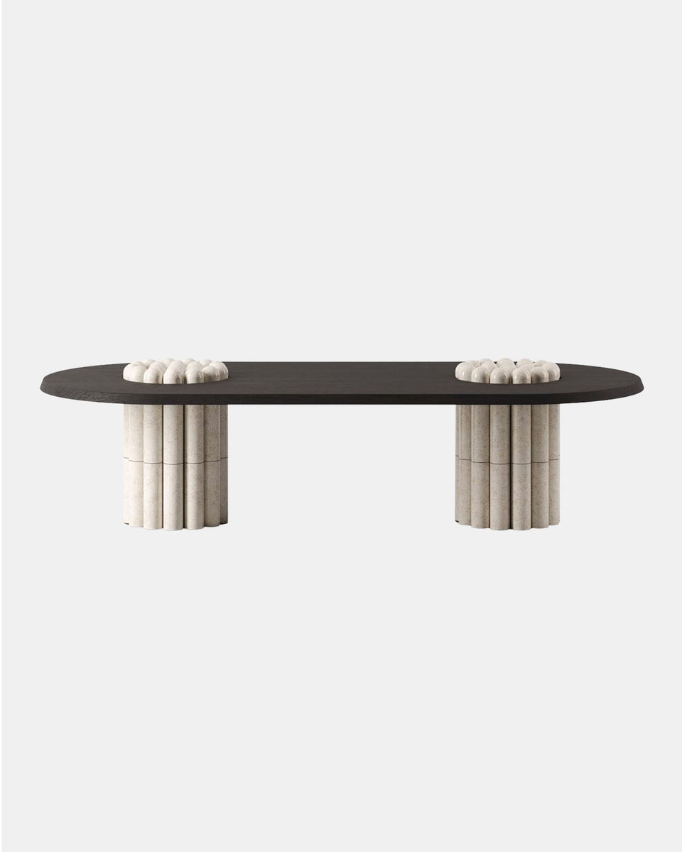 RAKU-YAKI OBLONG DINING TABLE