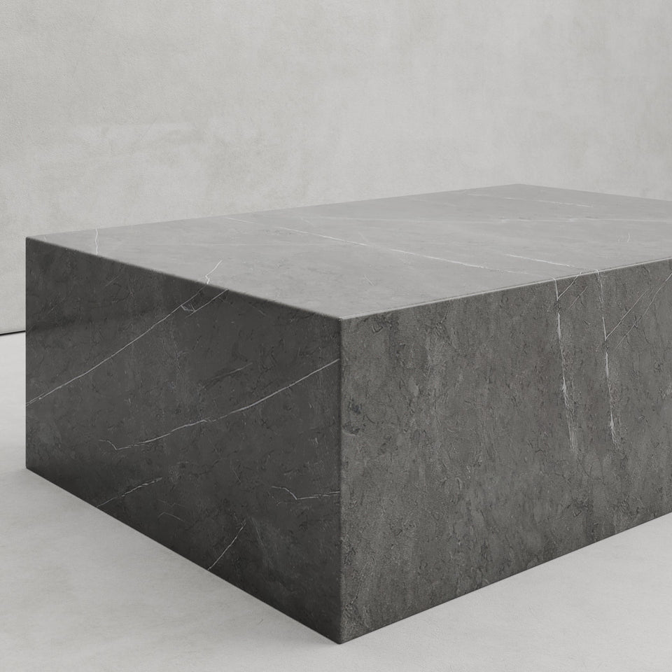 ZETA COFFEE TABLE IN DARK GREY MARBLE