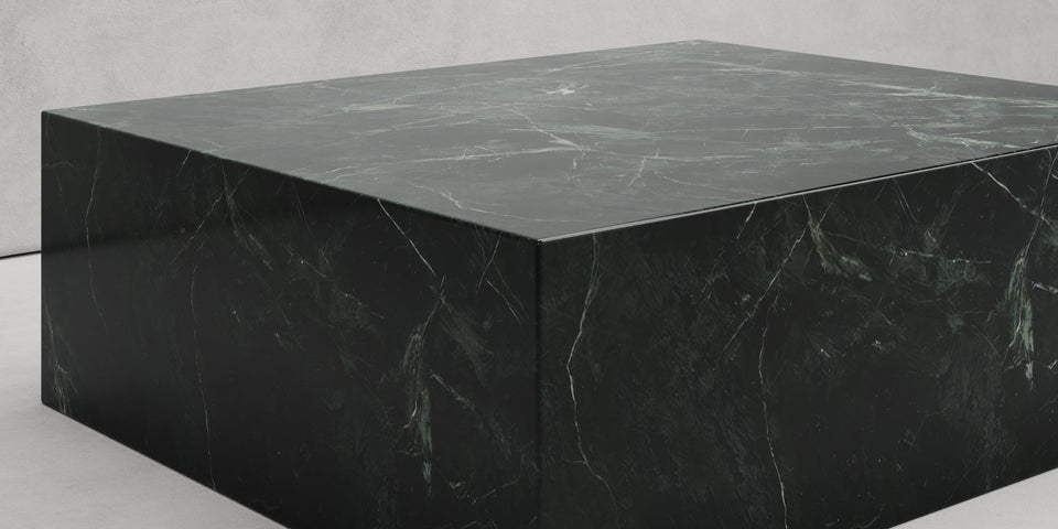 ZETA COFFEE TABLE IN VERDE MARBLE