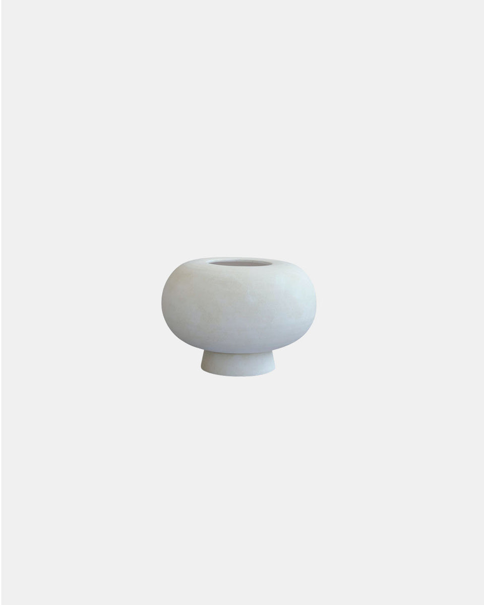 KABIN BONE WHITE VASE FAT