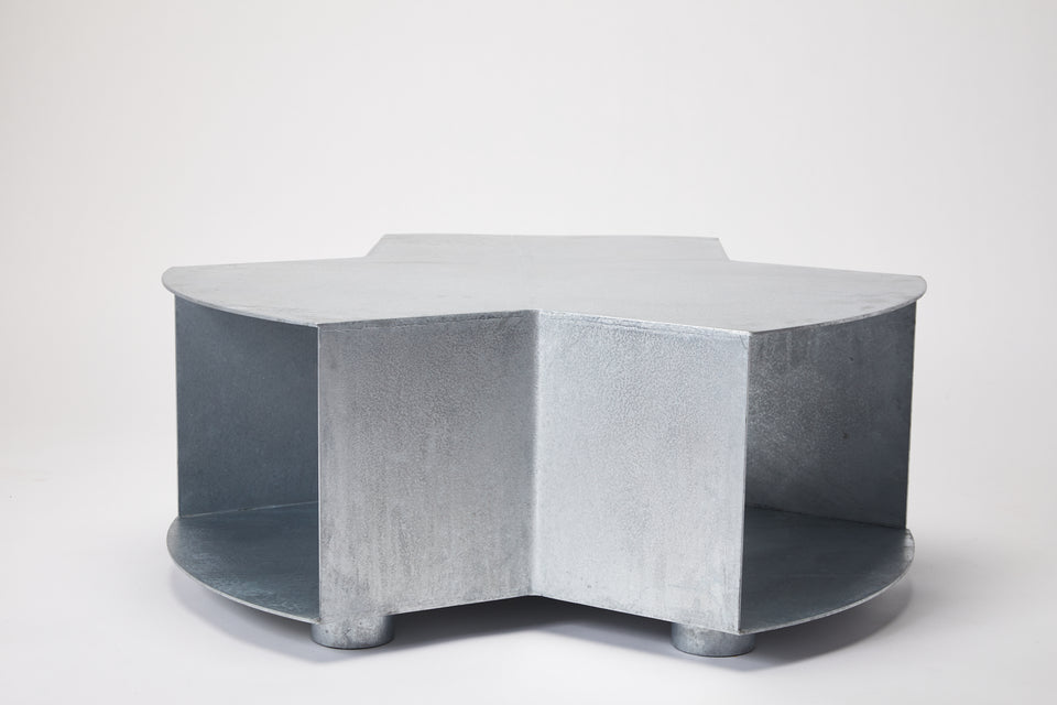 ARTEMIS GALVANIZED STEEL COFFEE TABLE