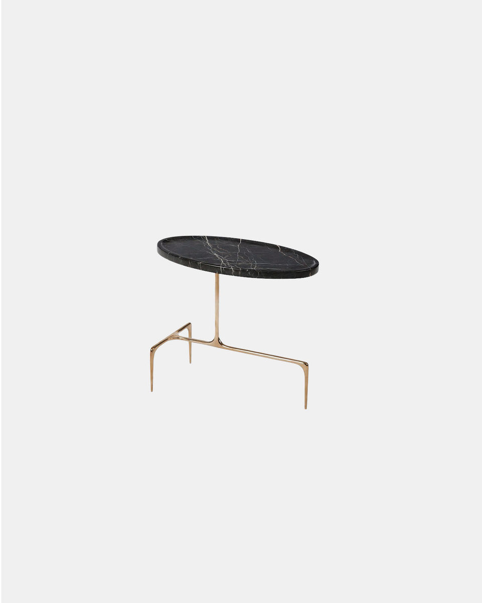 BRIDGER OVAL OCCASIONAL TABLE IN STONE