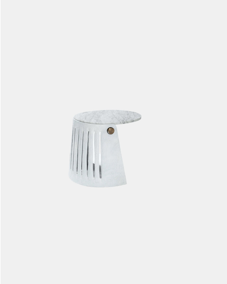 STINE TABLE IN WHITE