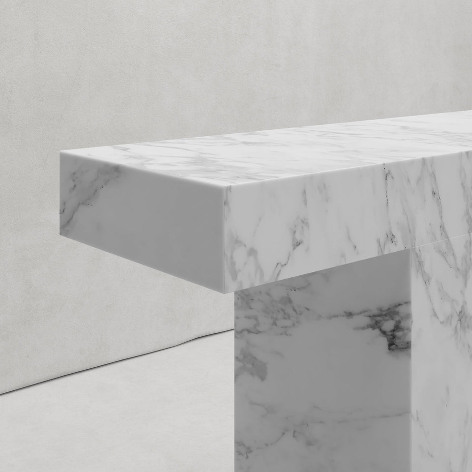 ZAYD CONSOLE IN CALACATTA MARBLE